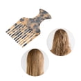 thumbnail image 5 of Unique Bargains 1 Pc Flat Handle Marble Hair Insert Comb Light Brown Acetate Sheet, 5 of 5