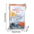 thumbnail image 2 of Heavy-Duty Mylar Emergency Sleeping Bag - Waterproof Thermal Bivy for Camping, Hiking & Survival Kits (Green), 2 of 5