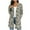 Khaki, variant on SwiftWear Long Cardigan for Women Lightweight Floral/Checkered Print Design with Pockets Open Front Long Sleeve Outerwear Tops