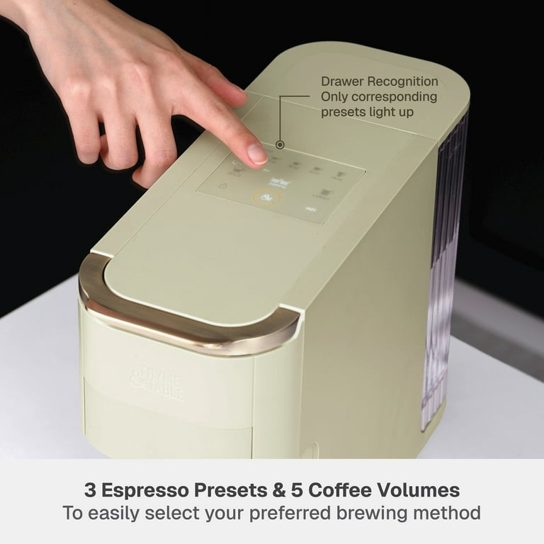 Thyme & Table Universal Capsule Coffee and Espresso Maker, Single Thyme & Table Universal Capsule Coffee and Espresso Maker, Single