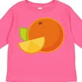 thumbnail image 4 of Inktastic Orange Fruit Boys or Girls Long Sleeve Toddler T-Shirt, 4 of 5