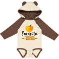 thumbnail image 3 of Inktastic Sarasota Florida Orange in Heart Boys or Girls Long Sleeve Baby Bodysuit, 3 of 5