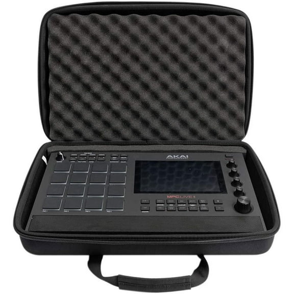 Magma Ctrl Case Custom Designed for Akai MPC Live II with 6mm Durashock Molded EVA Foam and Accessory Panel