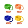 thumbnail image 3 of Uxcell 6cm Plastic Carnival Ringtoss Rings Game Hoop 24 Pack (Blue, Green, Orange, Yellow), 3 of 5