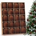 thumbnail image 1 of DazSpirit - Paquete de 20 bolas navideñas de terciopelo flocado, 8 cm, bolas decorativas colgantes de plástico irrompible para decorar el hogar, el árbol de Navidad, la corona o la guirnalda, color ma, 1 of 1