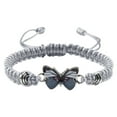 thumbnail image 5 of Herrnalise Butterfly Charm Bracelet, AdjustableHand Woven Bracelets, Cute Butterfly Charm Bracelets, Bracelet Suitable for Valentine's Day Bracelet Girlfriends Butterfly Jewelry, 5 of 8