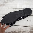 thumbnail image 4 of SuTry Women's Pointed Toe Flats Slip On Polka Dot Bow Detail Lightweight Comfortable Satin Blend Casual Walking Office Shoes(40), 4 of 9