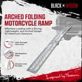 thumbnail image 2 of Black Widow AFP-9012 Single Runner Motorcycle Ramp – Finger-Style Lip, Plate Surface, 2 of 13