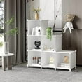 thumbnail image 2 of Cube Storage Organizer, Storage Cubes Shelves Bookshelf, 6 Cube Closet Organizers and Storage, DIY Stackable Plastic Clothes Organizer Shelving for Bedroom, Home, White, 2 of 9