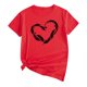 thumbnail image 1 of Camiseta de manga corta con cuello redondo y estampado de amor informal para mujer OAVQHLG3B Store lin121212, 1 of 4