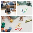 thumbnail image 2 of 8 juguetes de serpiente articulados ondulados, juguetes de plástico divertidos y educativos para niños que aprenden premios de carnaval, juguete antiestrés de fiesta para niños y niñas, 2 of 8