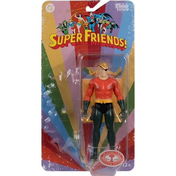DC Retro Super Friends 6 Inch Action Figure Wave 3 Exclusive - Evil Aquaman Red Platinum