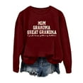 thumbnail image 4 of Womens Great Grandma Sweatshirt Crewneck Casual Pullover Tops Fall Loose Comfy Long Sleeve Pullover Mama Sweatshirt, 4 of 4
