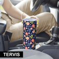 thumbnail image 6 of Pioneer Flower Floral Print Pattern 20oz Skinny Tumbler with Straw & Lid, Double Wall Vacuum Insulated Cup, Leak-Proof, Cup Holder Friendly, Hot 6H Cold 12H, 6 of 6