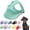 Cloud Green, variant on Dog Canvas Baseball Cap, Adjustable Sun Protection Peaked Cap with Ear Holes for Small Medium Dogs, Outdoor Summer Beach Pet Hat (Yellow, Small)