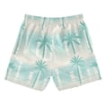 thumbnail image 2 of Bamboo and Palm Pattern Boys' Swim Trunks Beach Pool Shorts Quick Dry Soft Fabric Classic Fit, 2 of 8