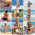 thumbnail image 2 of Toalla de playa de microfibra antiarena para hombre y mujer, tamaño L, toalla de playa para adultos, toalla de piscina, manta de playa para natación, deporte, súper absorbente, 150 x 70 cm, palma, 2 of 3