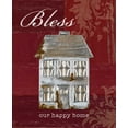 thumbnail image 2 of Appleman, Sam 20x24 White Modern Wood Framed Museum Art Print Titled - Bless Our Happy Home, 2 of 4