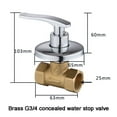 Mlless 1/2" Brass Quick Opening Drain Valve for Plumbing and Shower