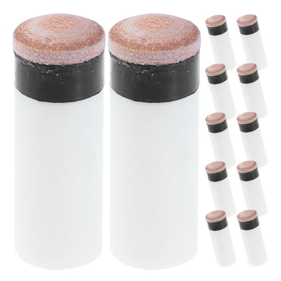12pcs 12mm Billiard Cue Tips Replacement Set for Pool Cue Stick Repair Kit