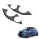 thumbnail image 2 of 2Pcs/Set Car Carbon Fiber Steering Wheel Decoration Cover Trim Sticker Fit for Smart 453 Fortwo 2016, 2 of 5