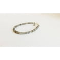 thumbnail image 2 of Labradorite 3-3.5mm Rondelle Shape Faceted Cut Beads 7 inch Adjustable Gold Plated Clasp Bracelet for men, women, unisex. Link Chain Stacking Bracelet.|LINK_04055, 2 of 4
