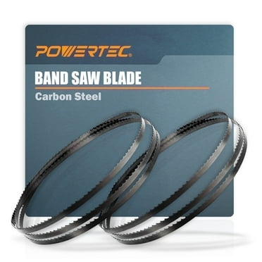 POWERTEC 2PK 56-7/8 Inch Bandsaw Blades for Woodworking, 1/4" x 24 TPI Band Saw Blades for Sears Craftsman, Shopcraft, and Duracraft 3-Wheel Band Saw (13212-P2)