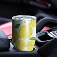 thumbnail image 4 of 30oz Lemon Tumblers Stainless Steel Tumbler with Lid and Straw,Vacuum Insulated Double Wall Travel Tumbler Cups Mug with Cleaning Brush for Coffee,Tea, 4 of 7