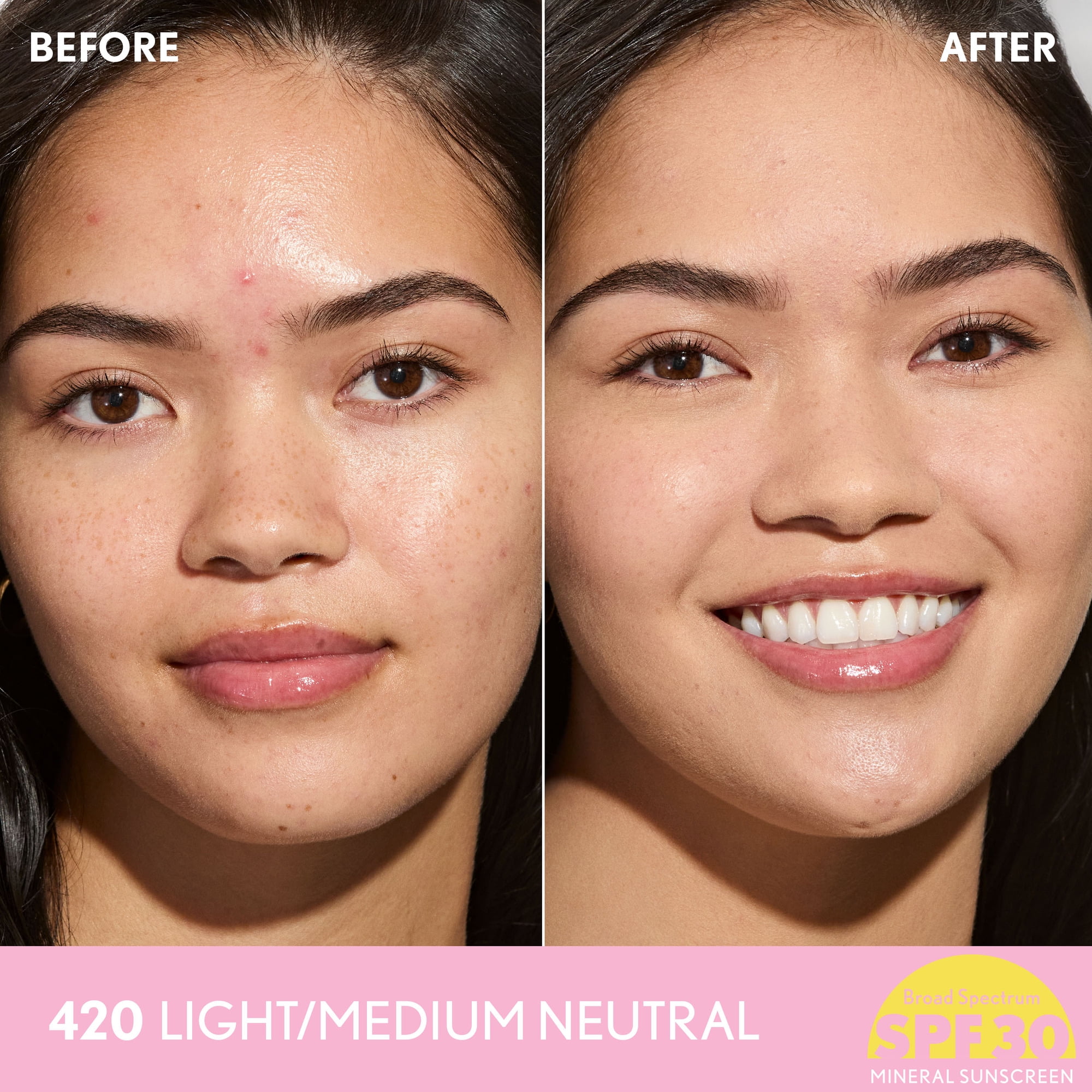 COVERGIRL Clean Fresh Blurring Skin Tint SPF30, 420 Light/Medium Neutral, 1 fl oz