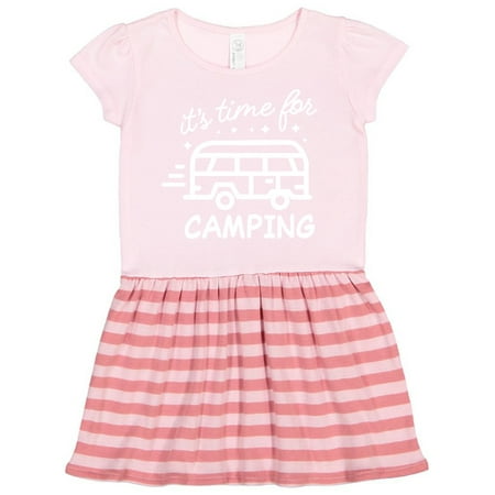 

Inktastic It s Time For Camping with Camper Gift Toddler Girl Dress