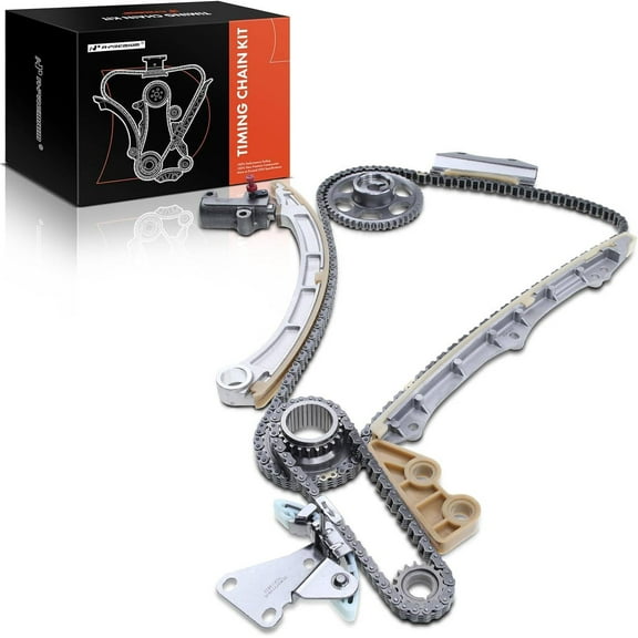 A-Premium 11PCS Engine Timing Chain Kit W/Tensioner & More [fits DOHC, 4Cyl] Compatible with Acura RSX 2002 2003 2004 2005 2006 [2.0L] & Honda Civic 2012 2013 2014 2015 [2.4L] 2002-2011 [2.0L]