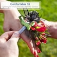 thumbnail image 2 of 12 Piece Silver White Corsage Wrist Bands Elastic Wristlets Wedding Prom Flowers Floral, 2 of 7