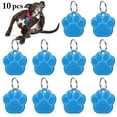 thumbnail image 3 of 10PCS 1.38in Pet Name Tag Dog Paw Design Kitten ID Tag Dog Name Tag with Ring, 3 of 10