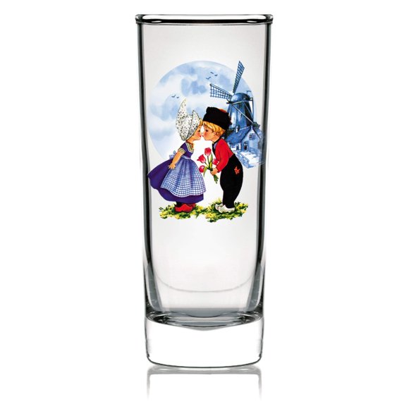Essence of Europe Gifts E.H.G Collectible Dutch Kiss Novelty 4" Wedding Party Favor Clear Shooter Shot Glass | DutchGiftOutlet