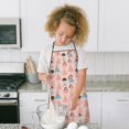 thumbnail image 4 of Colorful Princess Dance Pattern Kids Aprons for Girls and Boys,Adjustable Neck Strap Toddler Aprons for Kids Cooking Baking, 4 of 6