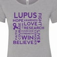 thumbnail image 4 of Inktastic Lupus Awareness Walk Slogan Ribbon Women's T-Shirt, 4 of 5
