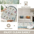 thumbnail image 5 of 6x9 Area Rug, Super Soft Washable Rugs for Living Room, Non-Slip Stain Resistant Vintage Rugs, Ultra-Thin Large Area Rugs, Indigo, 5 of 6