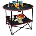 thumbnail image 1 of Camping Table, Waterproof Canvas: Durable Material Protects Against Elements, Easy To Clean: Simple Maintenance Ensures Fresh Look For Every Event, 1 of 5