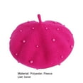 thumbnail image 7 of Baby Girls Pearl Beret Hats Sweet Pearl Beanie Hats Spring Summer Children Kids Girls Caps Woolen Party Baby Accessories, 7 of 7