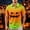 Fluorescent Green, variant on KLHDSF Men's Halloween Gradient Polo Shirt Short Sleeve Henley Neck Stretchy Breathable Casual Party Top Cyan L
