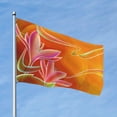 thumbnail image 2 of Kll Orange Flower Psychedelic Flag 4x6 Ft Parade Party Flag Outdoor Flag Decorative Flag Banner Flags Garden Flag Home House Flags, 2 of 7