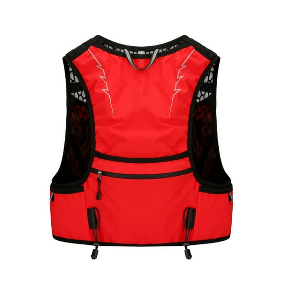 figatia Vest Pack with Multiple Pockets Running Gear for Men Women Water Pack for Hiking Jogging Trail Marathoner Red