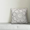 thumbnail image 2 of Creative Products Grey Medallion 20x20 Spun Poly Pillow, 2 of 2