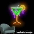 thumbnail image 4 of Handmadetneonsign Halloween Martini Neon Sign, Martini Led Sign, Cocktail Neon Light, Bar Pub Wall Art 66391, 4 of 5