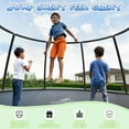 thumbnail image 3 of Allviate Trampoline 8FT 10FT 12FT 14FT 16FT, Recreational Trampolines with Enclosure Net and Ladder, Outdoor Anti-Rust Trampolines for Kids and Adults, 3 of 9
