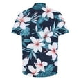 thumbnail image 4 of UVEASISHA Men's Big and Tall Shirts 2025 Fashion Palm Tree Print Beach Tops Hawaii Style Casual Button Down Shirt Summer Tropical Holiday Tee Top Holiday Clearance Multicolor#5 M, 4 of 5