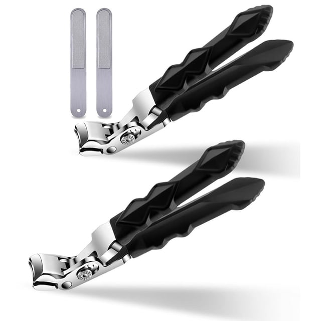 Juego de 2 Cortaúñas para Personas Mayores, Cortaúñas para Pies, Cortaúñas Clipmaster Pro, Cortaúñas de Apertura de Mandíbula Proclip