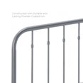 thumbnail image 4 of Modway Lennon Modern Farmhouse Metal Adjustable Headboard, Full Sized, Gray, 4 of 7