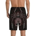 thumbnail image 3 of Naloa Spider with Skull Men's Short Pajama Pants, Lounge Comfort Shorts with Elasticized Waistband and Side Pockets - 4X-Large, 3 of 9