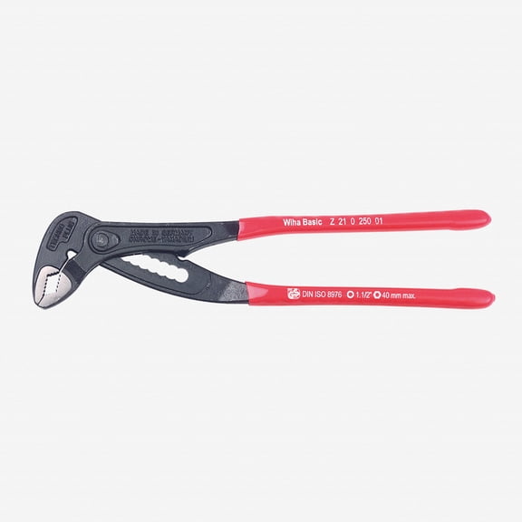 Wiha 32663 12" Adjustable Pliers Box Type - Vinyl Grip